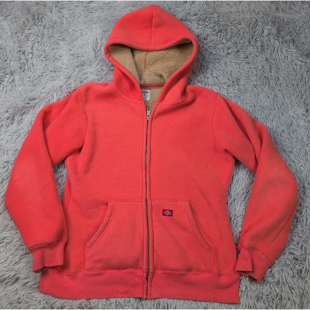 Dickies Sweatshirt Womens M Hoodie Work Chore Zip Up Comfort Cozy Warm
